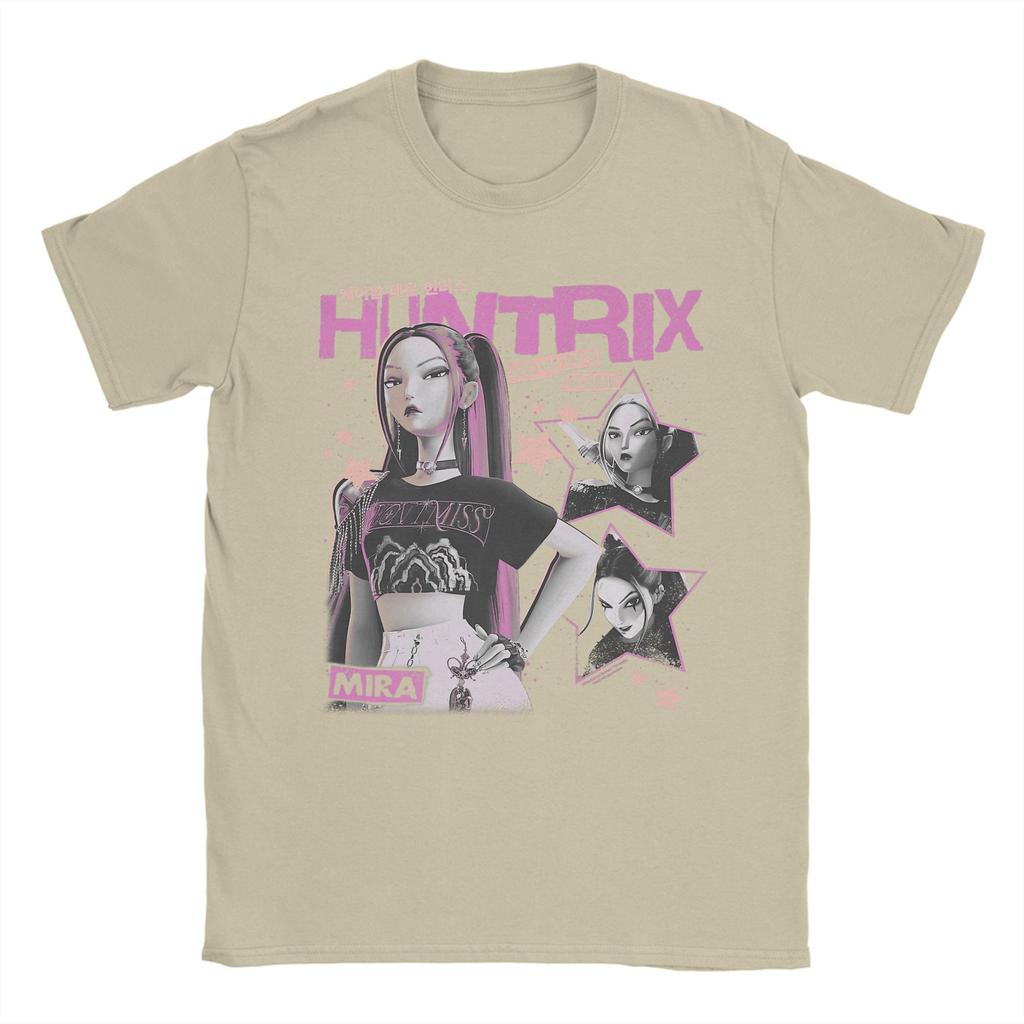 Huntrix Mira How It's Done KPop Demon Hunters T-Shirts for Men Novelty Cotton Tee Shirt Short Sleeve T Shirt New Arrival Clothes