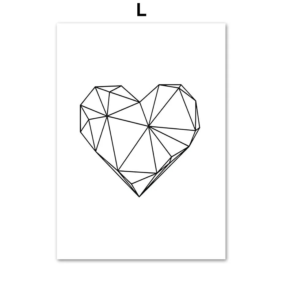 

Минималистичное линейное искусство поцелуя пары, скандинавские постеры и принты, живопись на холсте, картины для декора гостиной, черно-белые 21X30cm No Frame