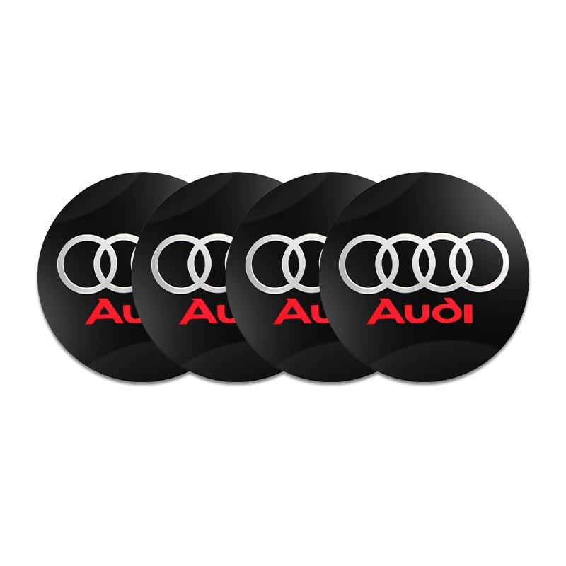 56/59/60/135mm Car Wheel Center Cap Hub Cover Badge For S1 Sline A6 A3 A4 A5 A6 Q2L S3 S4 Q3 Q5 Q7 Q8 R8 Hub cap Accessories 2x