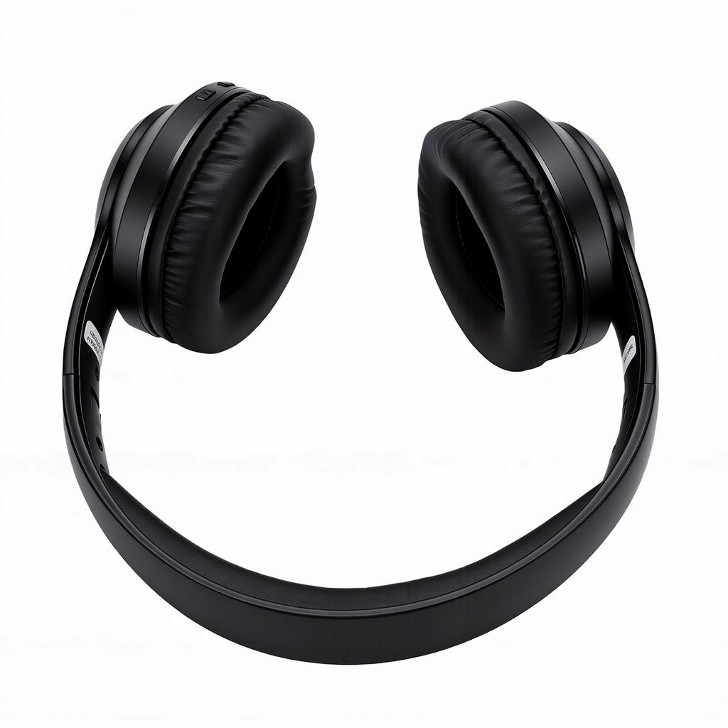 FM Radio Headphones LED Display Rechargeable Portable FM Headset with Best Reception Soft Ear Muffs for Meetings Hiking