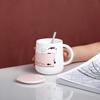 High Temperature Resistance Cat Ceramic Cup Decorative Tea Cup Cute Coffee Mug  Home Use