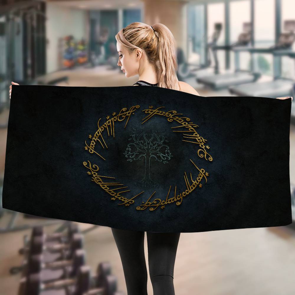 Classic Movie T-The L-Lords of The R-Rings Microfiber Blanket Quick Drying Beach Towels Oversized Printing Super Absorbent Pool