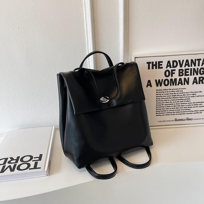 Korean version of fashion and leisure large-capacity handbag women s 2025 new backpack simple travel backpack