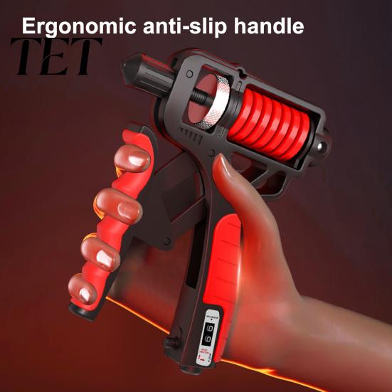 Mechanical Counting Hand Exerciser Grip Strengthener with Counter, 5-165kg Resistance Adjustable Forearm Trainer Exerciser, Rehabilitation Strength