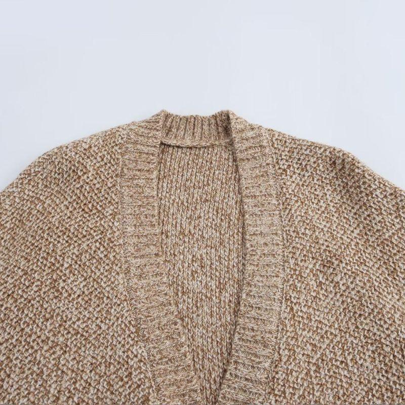 Kaslead New Women clothes Western Style Fashion Arabesquitic Fabric Handmade Buckle Knit cardigan Sweater Outerwear