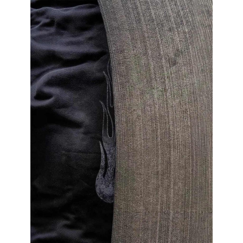 FlowStreet American Letter Patch Retro Double Layer Design Y2K Pants Baggy Sweatpants Men Hip Hop Gothic Elastic Waist Jogging Casual Pants 4XL