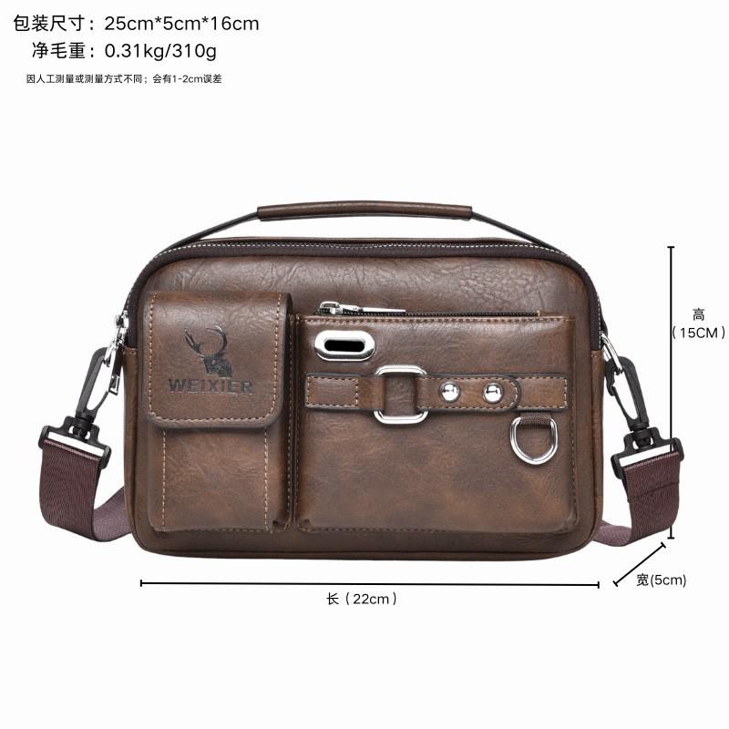 Multi Functional Men s Crossbody Bag Portable Going Out Commuting Single Shoulder Style 28x9x20