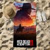 Handtuch Strandtuch Übergröße Spiel Schnell D-Dead Trocknend Handtuch Saugfähig Weich Schwimmen 2 Strandtücher rot R-Redemption für Männer Frauen
