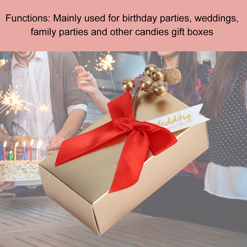 50pcs Wedding Favors Candies Souvenirs Gift Paper Gift Box for Wedding with Bowknot