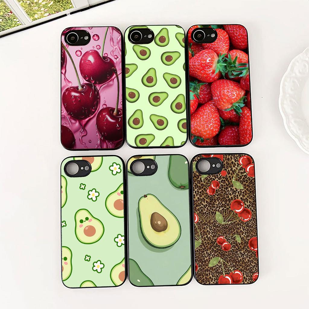 Cover for Motorola Moto G55 G45 G75 G85 G35 Edge 50 30 Fusion 40 NEO Ultra Pro Phone Case Cherry Strawberry fruit Summer Avocado