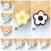 Flower Retractable Badge Holder Name Tag ID Card Holder Kawaii Nurse Badge Reel  Hospital Use