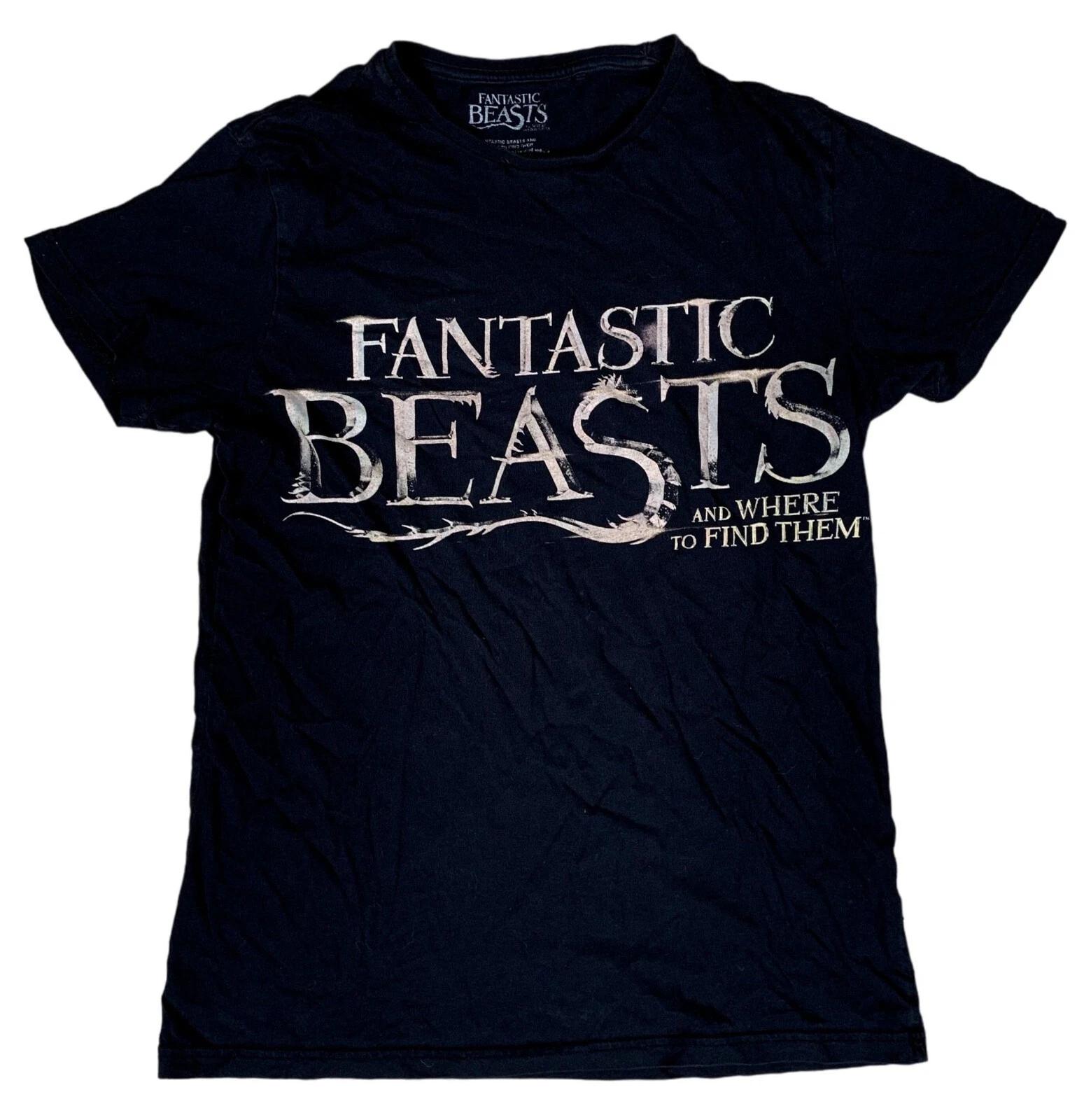 Fantastic Beasts and Where to Find Them Black T-Shirt Size Medium M