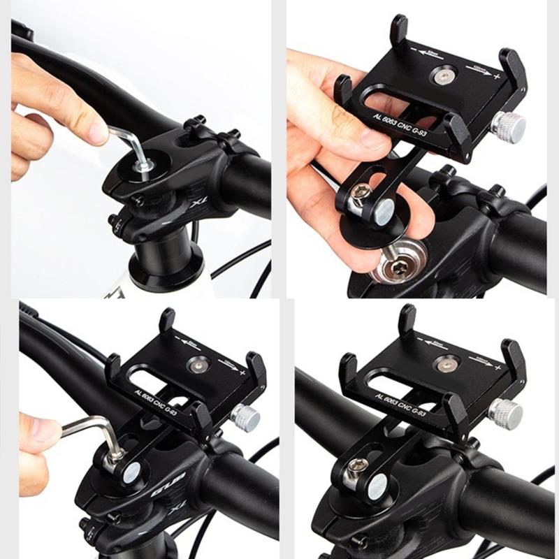 Cycling Phone Holder,Upgraded Handlebar Stem Phone Mount Bicycles Phone Mount Clamps for 50-100mm Width Device