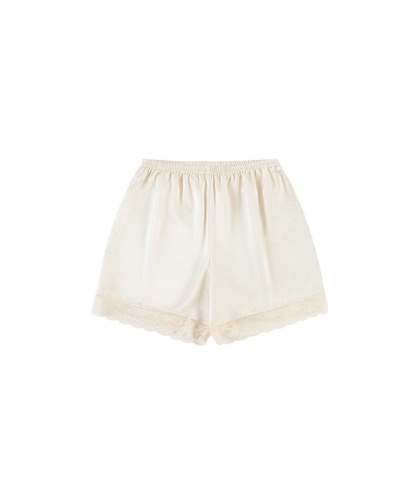 Banwonateullie P3308 Lace Silky Shorts_Cream