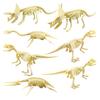 7Pcs/Set  Dinosaur Model Creative Collectible Detailed Archeological Dinosaur Skeleton Toy for Child