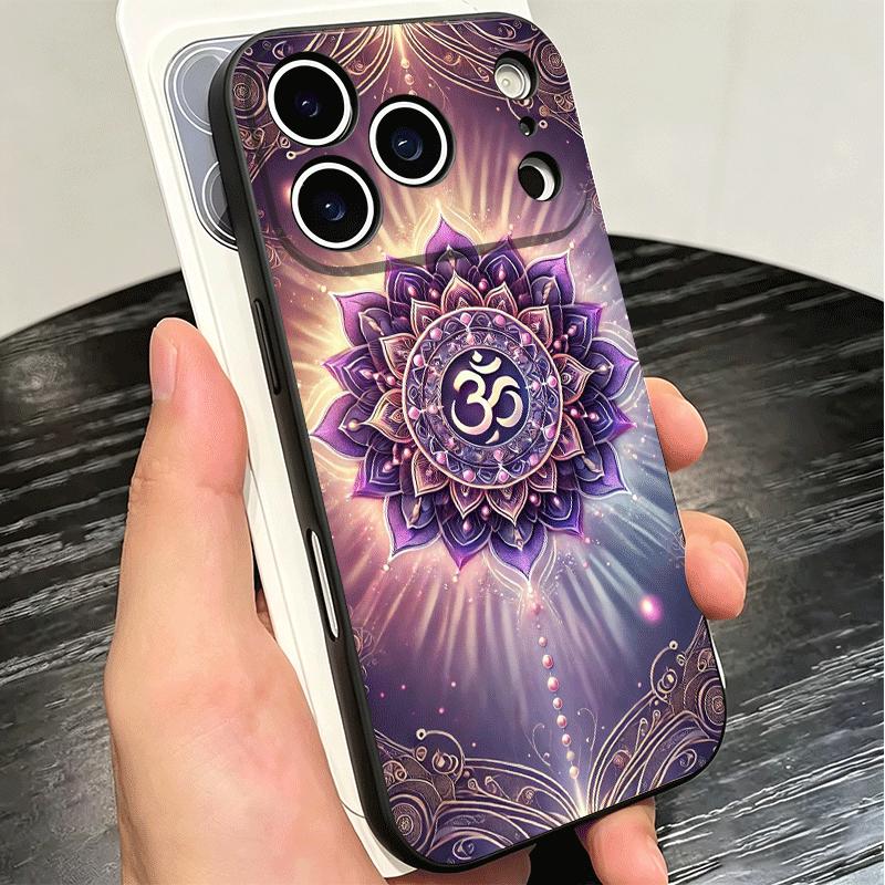 Mandala Chakra Insist Yoga Soft Phone Case for iPhone 16 16E 17 Air 15 Pro Max 14 Plus 13 Mini 11 12 7 Black Cover Back Shell