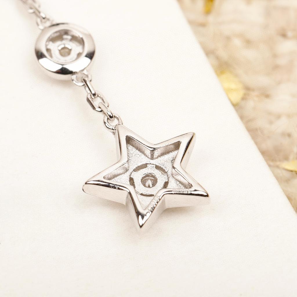 New Hot Brand Vintage Diamond Earrings for Women Luxury Jewelry Fashion Designer Eardrop Pure 925 Silver Lady Star Stud Earrings