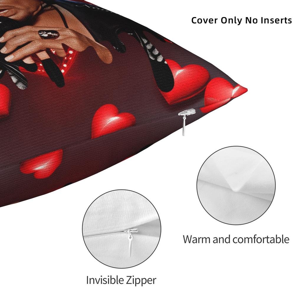 Pillow Cover J-Johnny H-Hallyday Funny Pillow Case For Sofa Home Decor Pillowcases