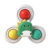 3Pcs Desktop Spinner Toy with Suction Cup Built-in Beads Colorful Rotating Rattles Emotional Comfort Sensory