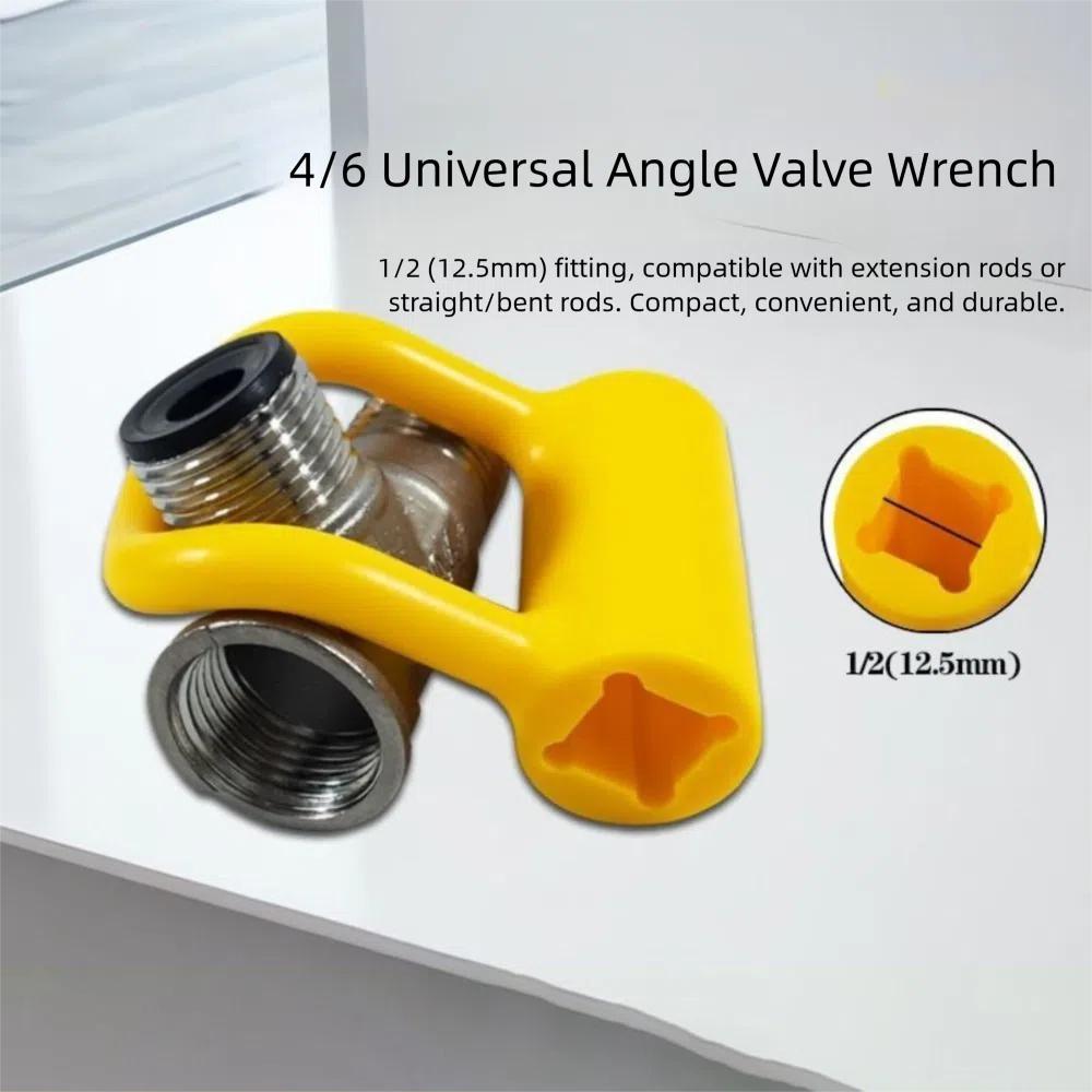 

Angle Valve Triangular Valve Faucet Spanner Faucet Angle Stop Valve Wrench Professional 1set