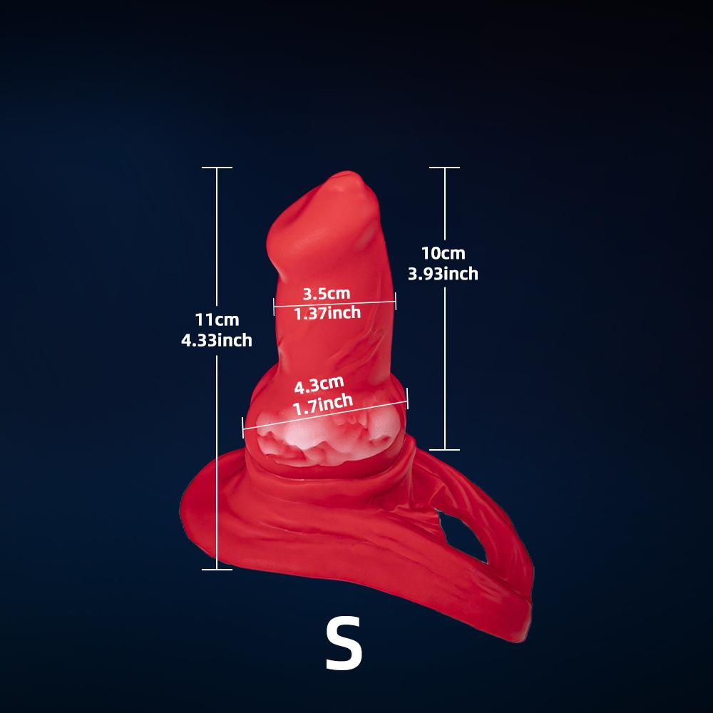 Silicone Penis Sleeve Realistic Dog Cock Sleeve Penis Enlargement Adult Tool Male Lasting Toys Penis Extender Reusable Condoms