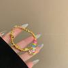 Colorful Cartoon Enamel Drip Oil Carousel Pendant Necklace And Bracelet For Kids