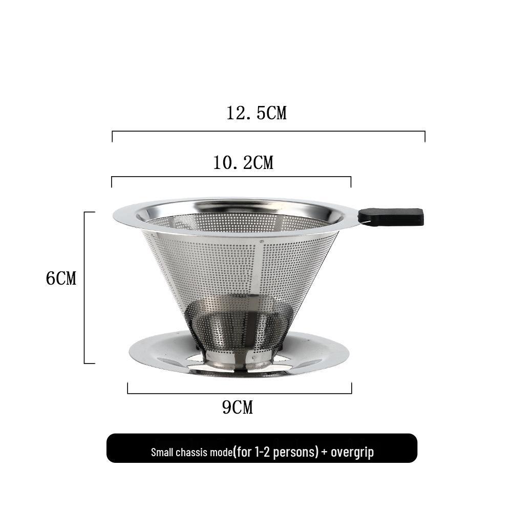 304 Stainless Steel Reusable Coffee and Tea Drip Filter Funnel
