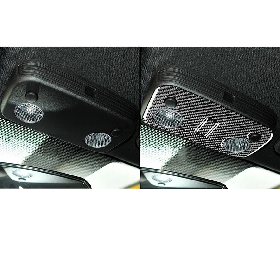 Carbon Fiber Style Reading Light Button Panel Sticker For Ford Mustang GT 05-09