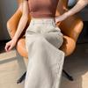 Tencel Linen Wide-Leg High-Waisted Women's Pants - Spring/Summer 2026, Ice Silk, Floor-Length, Casual Straight Fit