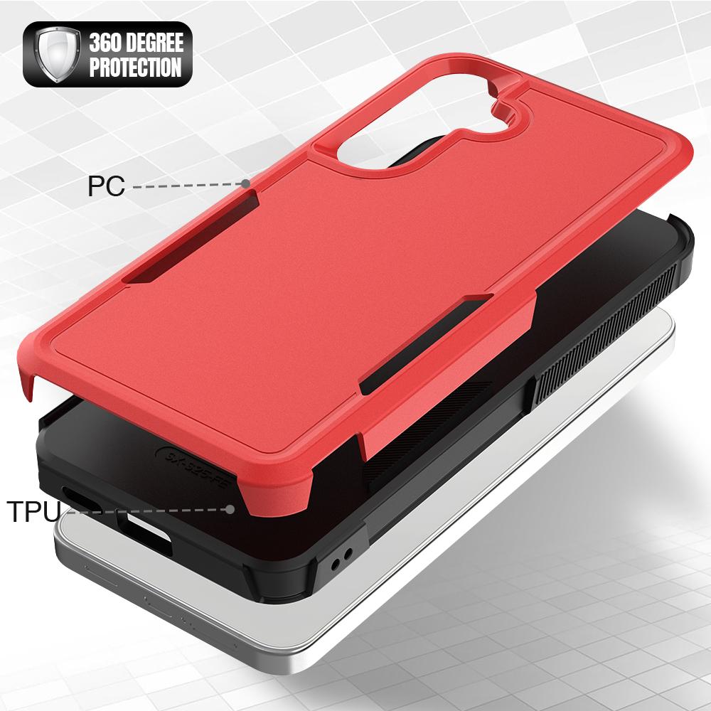Shockproof Case For Samsung Galaxy S25 FE S25Plus S25+ S25Ultra S25Edge S25FE Funda TPU+PC Dual Layer Protect Cell Phone Cover