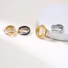 Charm Women Rings Triple Interlocked Rolling Ring Stainless Steel Gold Color Christmas Jewelry