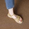 Flat beach Roman sandals  versatile for wearing outside 2025 new retro women's shoes