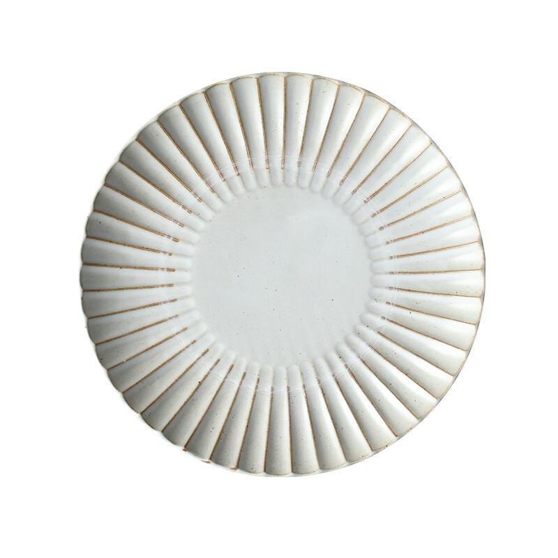 Japanese Retro 8-Inch Round 3-Compartment Plate