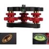 Tripod Head Leveling Base Camera Leveler, Triple Wheel Leveler Bubble Black LP-64 Leveling Base, 3/8” Thread, -5° Angle Adjustment for SLR Camera