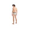 Calvin Klein CK96 Series Jacquard Small Square Comfortable Cotton Briefs Men Underwear Coconut-Gray NB3402P7A