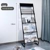 4-Tier Aluminum Magazine Display Rack