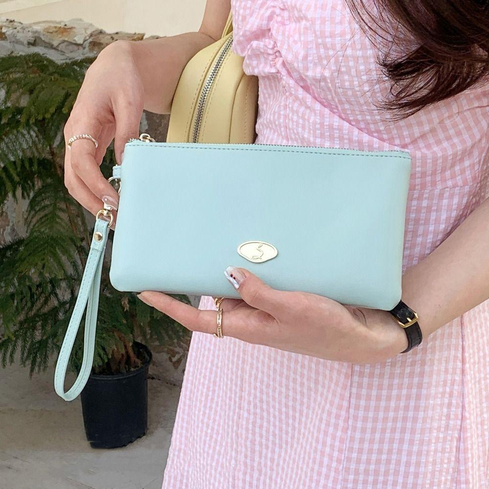 Luxury Evening Banquet Bag Square Handbag French PU Long Wallet  Daily
