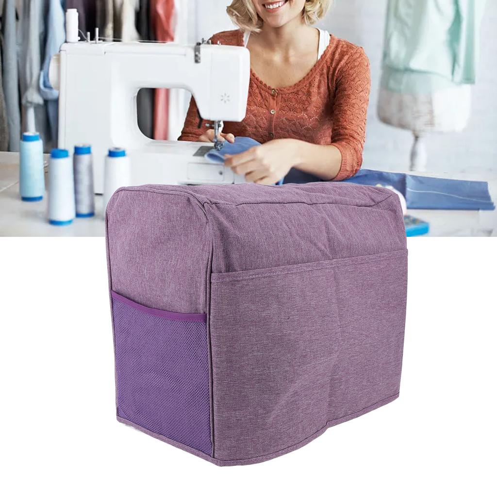 Sewing Machine Dust Cover 3 Layer Foldable Polyester Sewing Machine Protective Cover for Most Standard Sewing Machine