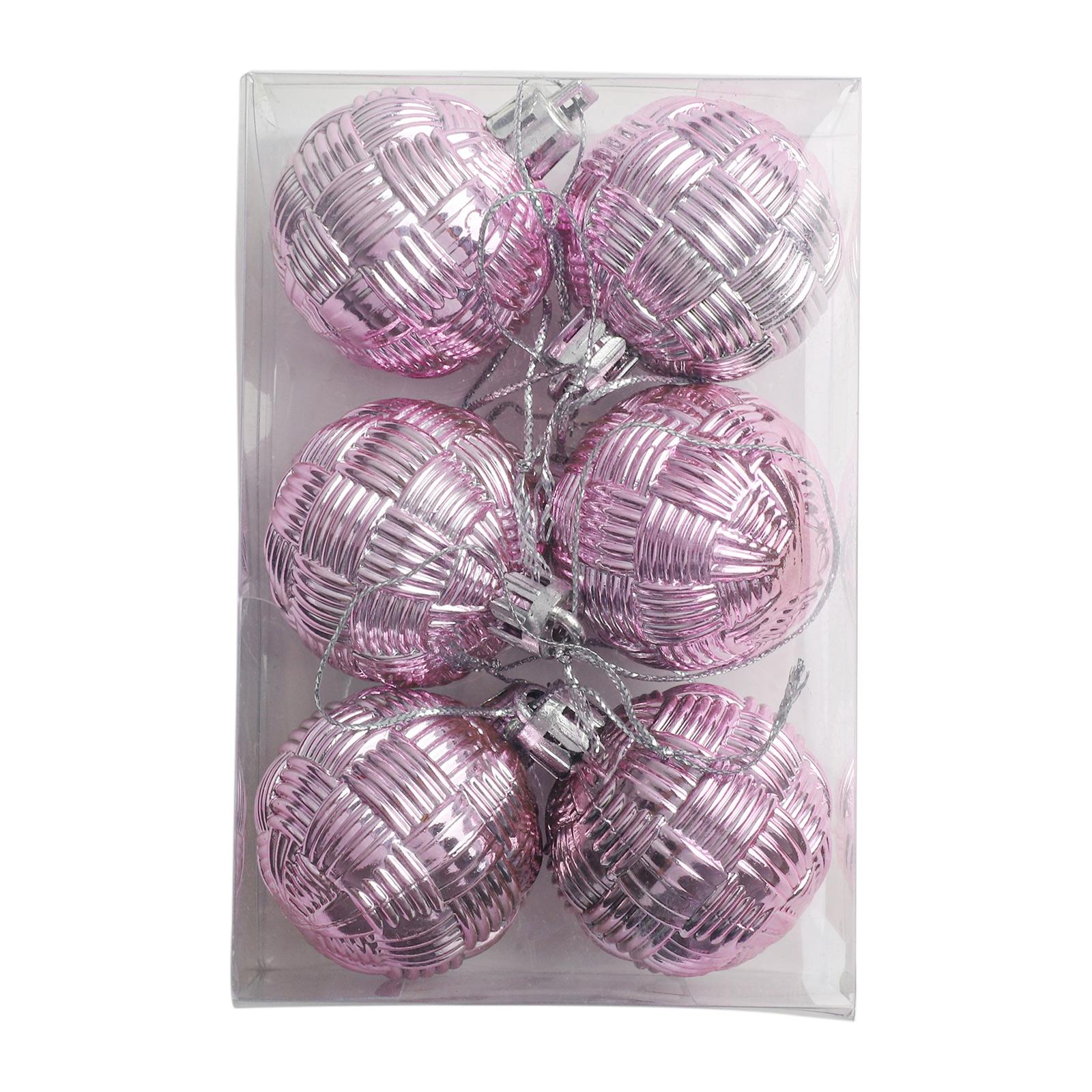 

Декоративные шары Рождественский декоративный шар Небьющиеся украшения Добавляют атмосферу розовый