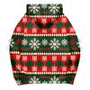 Ladies' Christmas Printed Bow Long Sleeved Loose Fitting Headband With Rope Hooded Sweatshirt Top
