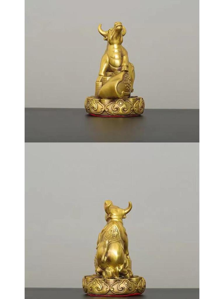 Complete Set of Brass and Copper Chinese Zodiac Ornaments: Rat, Ox, Tiger, Rabbit, Dragon, Snake, Horse, Sheep, Monkey, Rooster, Dog, Pig.