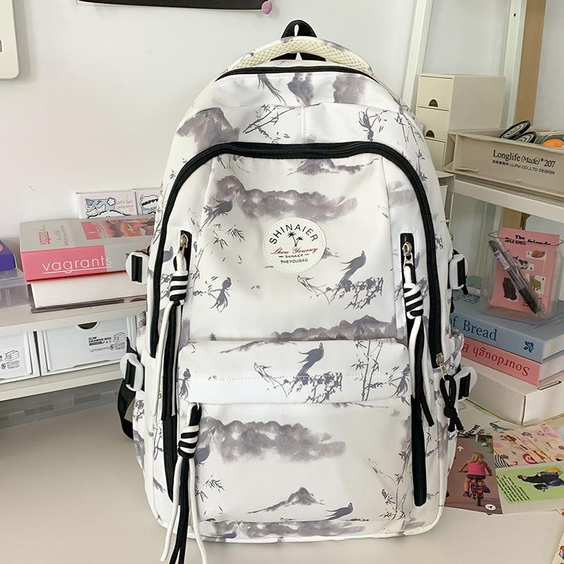 Children's schoolbag Elementary school student Junior high school girl college student Printed backpack