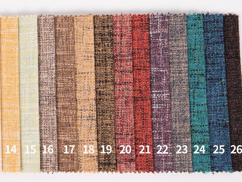 Polyester Cotton Yarn-Dyed Solid Color Linen-Like Fabric Sofa Towel & Tablecloth
