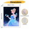 Disney Cinderella Oil Painting Hand Painting Coloring Painting Handmade Diy Home Decoration Gift