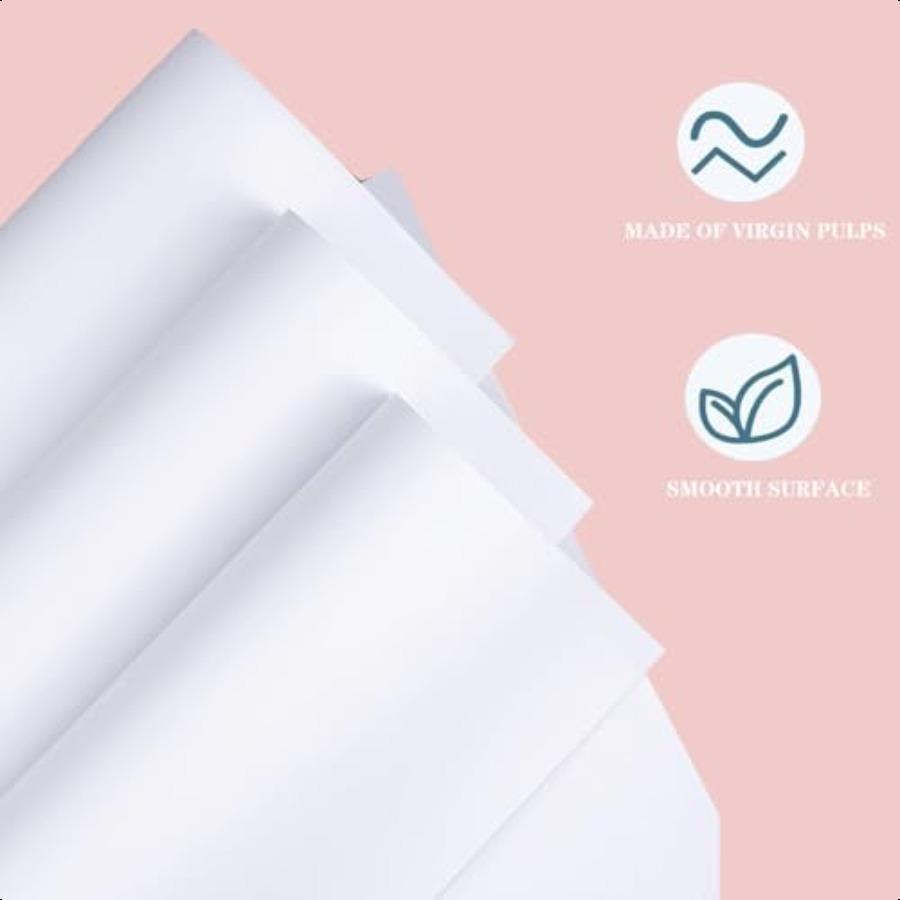 18x 24 Kraft Paper Sheets Bulk White Paper Large Craft Paper for Arts Drawing DIY Projects White Wrapping for Gift Shipping Pac