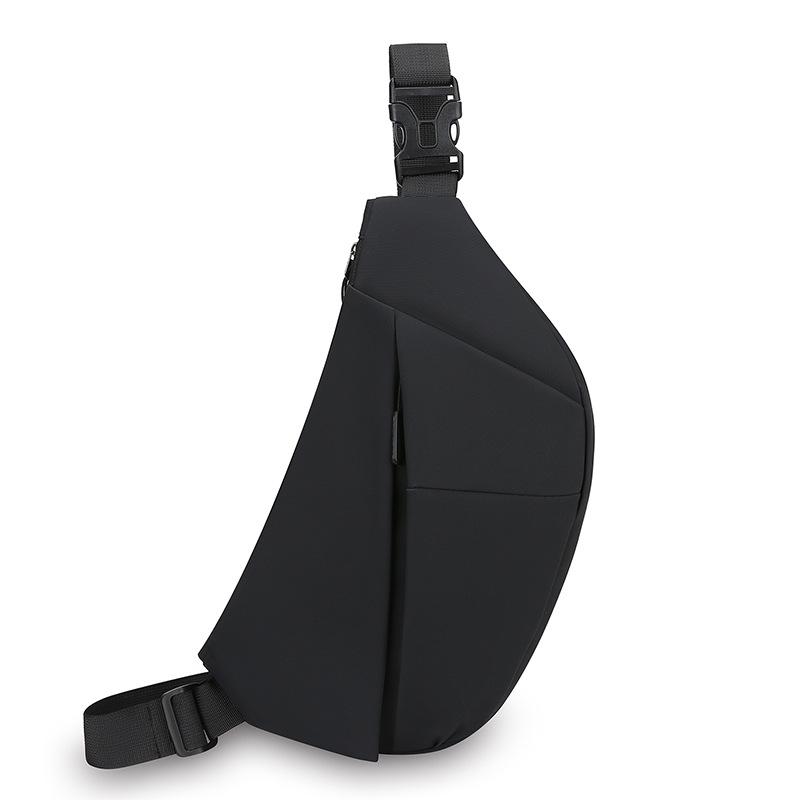 Men's Crossbody Bag: Stylish Cross-Border Single Shoulder Bag for Outdoor Sports, Cycling, Casual Travel, and Commute - High-End Chest Bag.