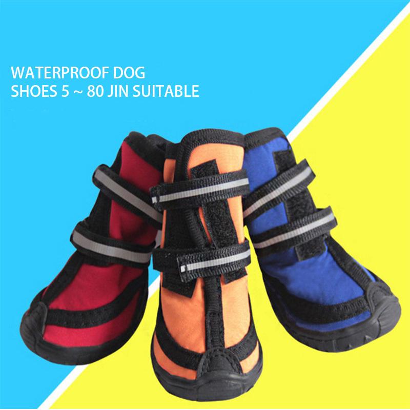 4pcs Dog Shoes No-Slip Waterproof Boots Breathable Rain Wear Paw Protector Outdoor Sock for Small Medium Dogs Dropshipping
