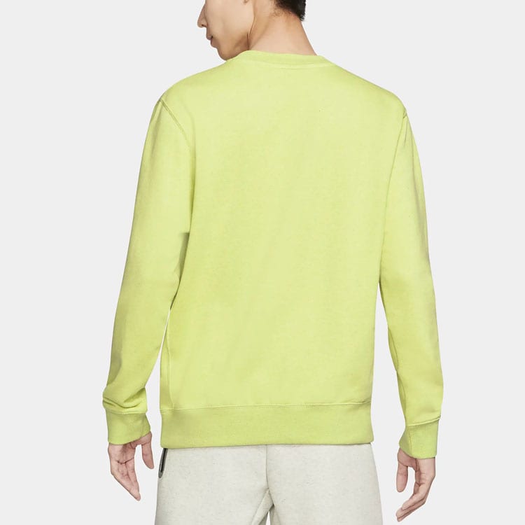 Nike Sweatshirts Men's Green Crew Neck Moderate Regular DA0684-352