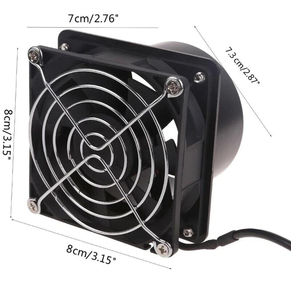 High-Performance Ventilation Fan with Powerful Suction and Plastic Duct Pipe for Effective Smoke and Dust Extraction