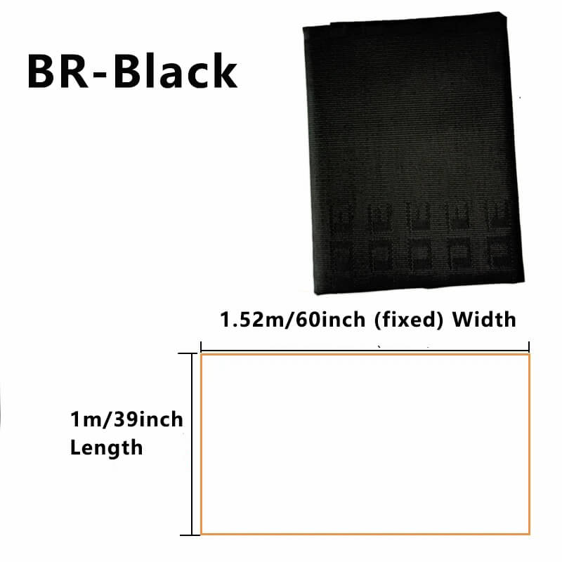 JDM Style BRD Racing Tuning Car Seat Cover Auto Fabric Interior Decoration DIY Door Panel Cloth for All Car (1pcs=1m*1.52m) чёрный
